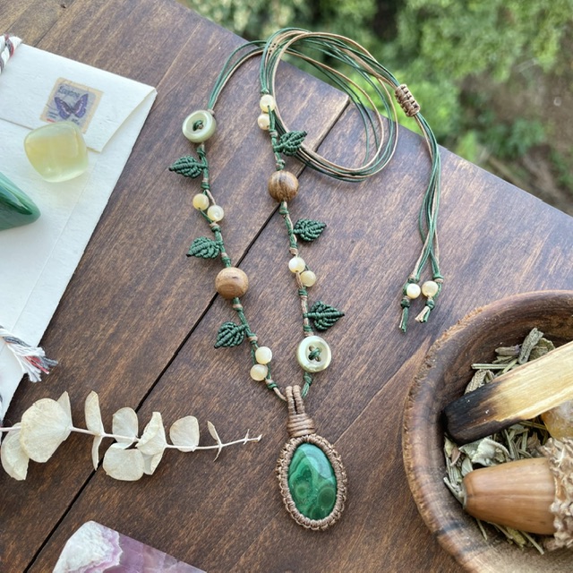 گردنبند سنگ مالاکیت